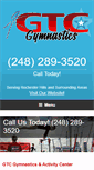 Mobile Screenshot of gtcgymnastics.net