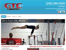 Tablet Screenshot of gtcgymnastics.net